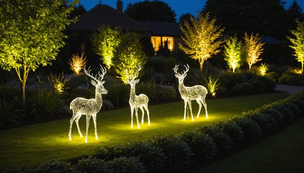 Sculptures de jardin éclairées : le guide d'achat